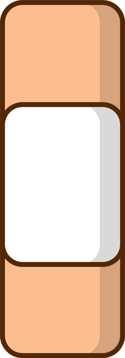 Bandaid (482x1375), Png Download