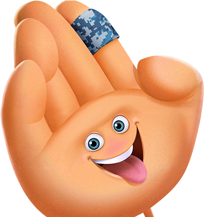Hi-5 - Mano De Emoji La Pelicula (448x448), Png Download