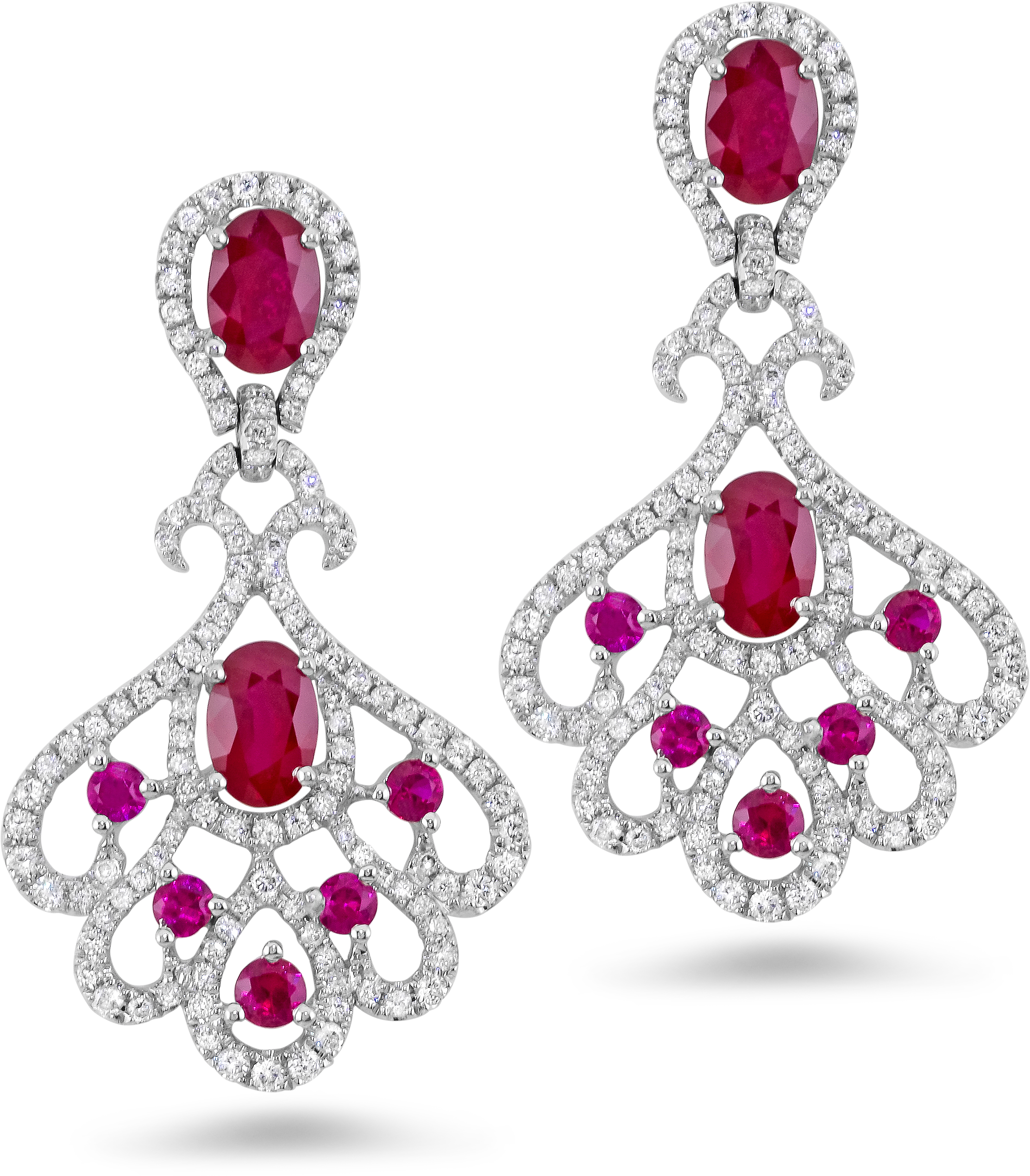 Gold Diamond Earrings Png (2791x2791), Png Download