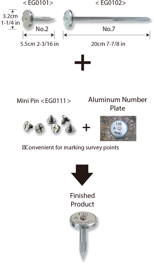 Big Head Survey Nail - Corporation (516x867), Png Download