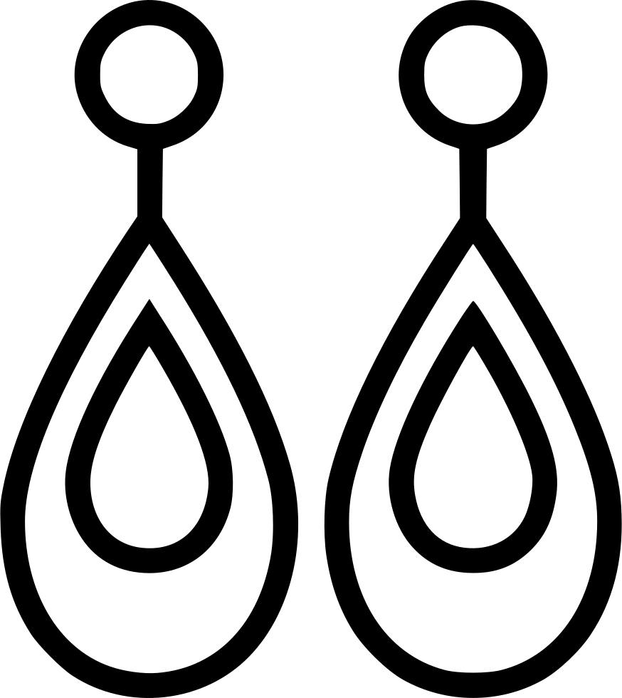 Earring Accessory Fashion Jewelry Comments - Earrings Jewelry Icon Png (874x980), Png Download