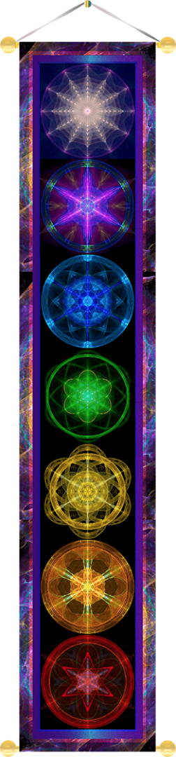 Chakra Banner Healing Arts - Chakra (252x1080), Png Download