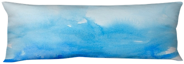 Color Strokes Watercolor Painting Art Body Pillow • - Cushion (400x400), Png Download