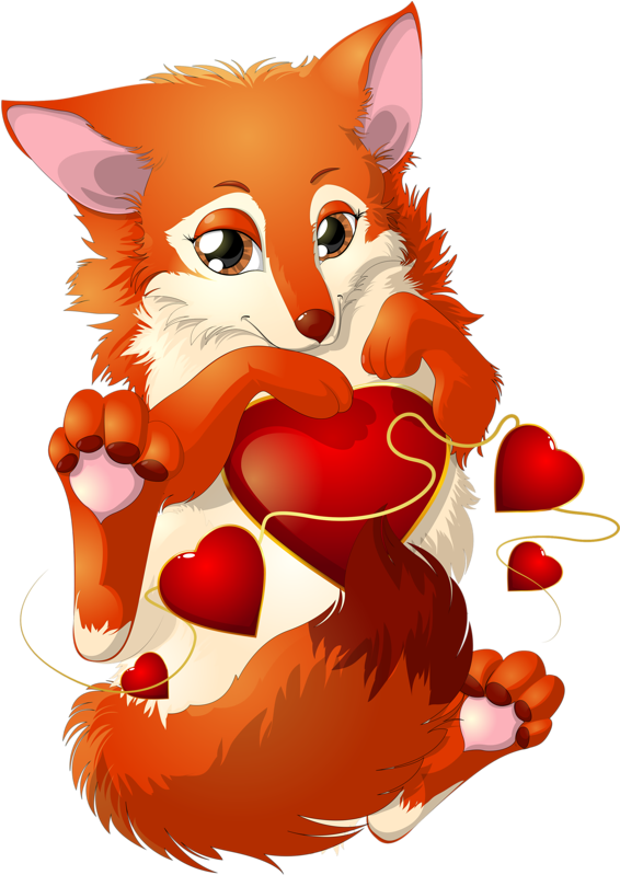 Animal - Красная Лисица Арт (576x800), Png Download