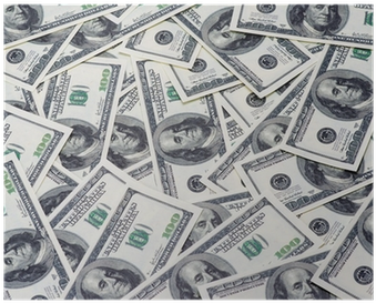 One Hundred Dollars Pile As Background - Bellagio Hotel And Casino (400x400), Png Download
