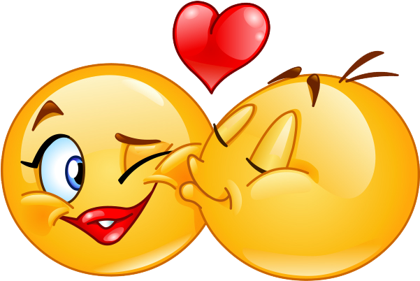 Kiss Clipart Smile - Kiss Smiley (600x600), Png Download
