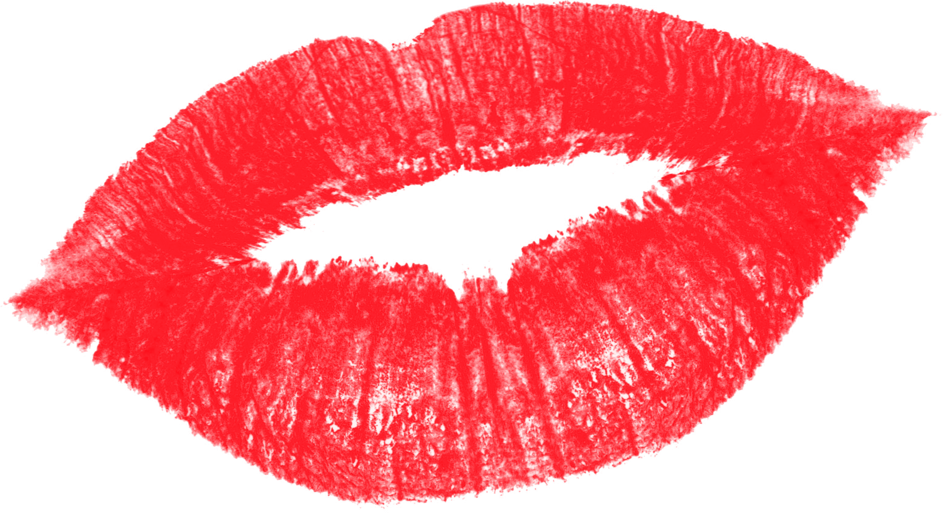 Lips, Kiss Transparent Png Higher Resolution - Red Lips Full Color Decal, Red Lips Full Color Sticker,colored (3089x1682), Png Download