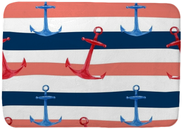 Watercolor Hand Drawn Seamless Pattern With Blue And - Rayasmarinas Fondos De Pantalla (400x400), Png Download