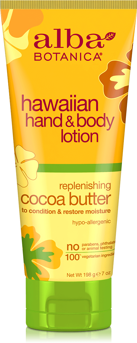 Alba Botanica Hawaiian, Cocoa Butter Hand & Body (600x1200), Png Download
