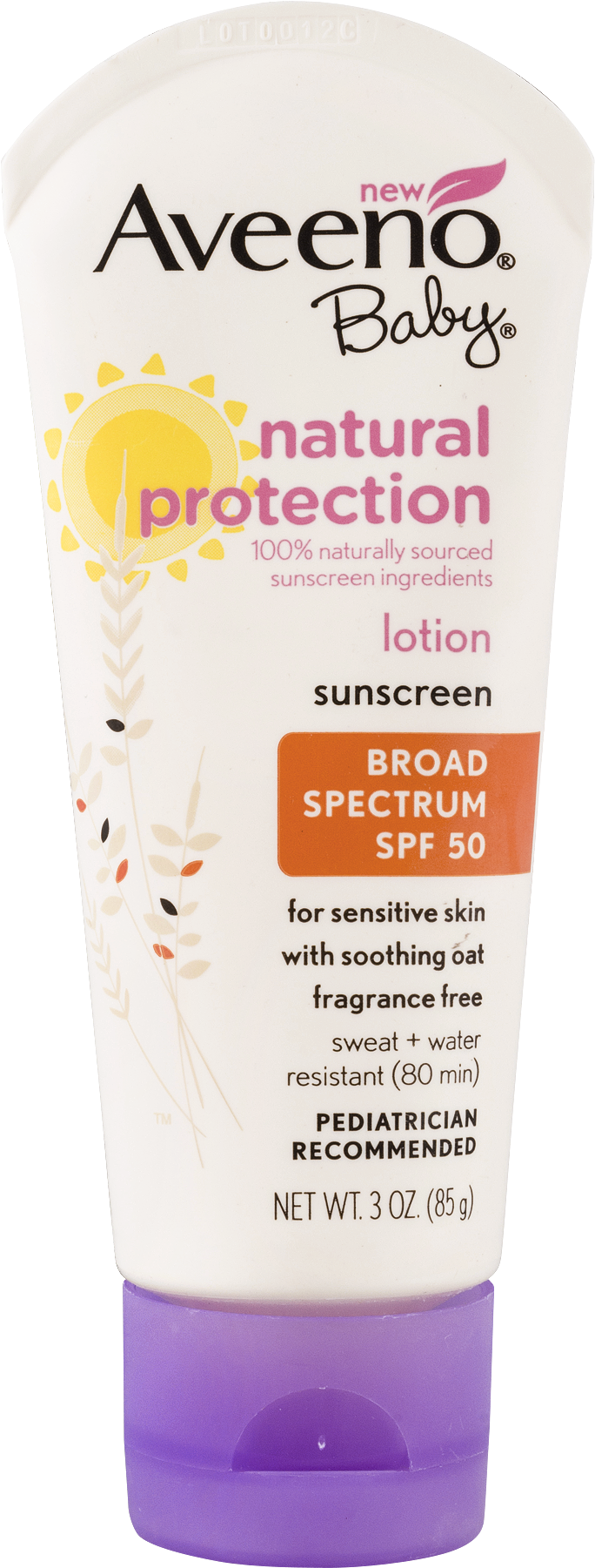 Aveeno Baby Natural Protection Sunscreen Lotion Broad - Aveeno Baby Natural Protection Sunscreen Lotion Spf (1800x1800), Png Download