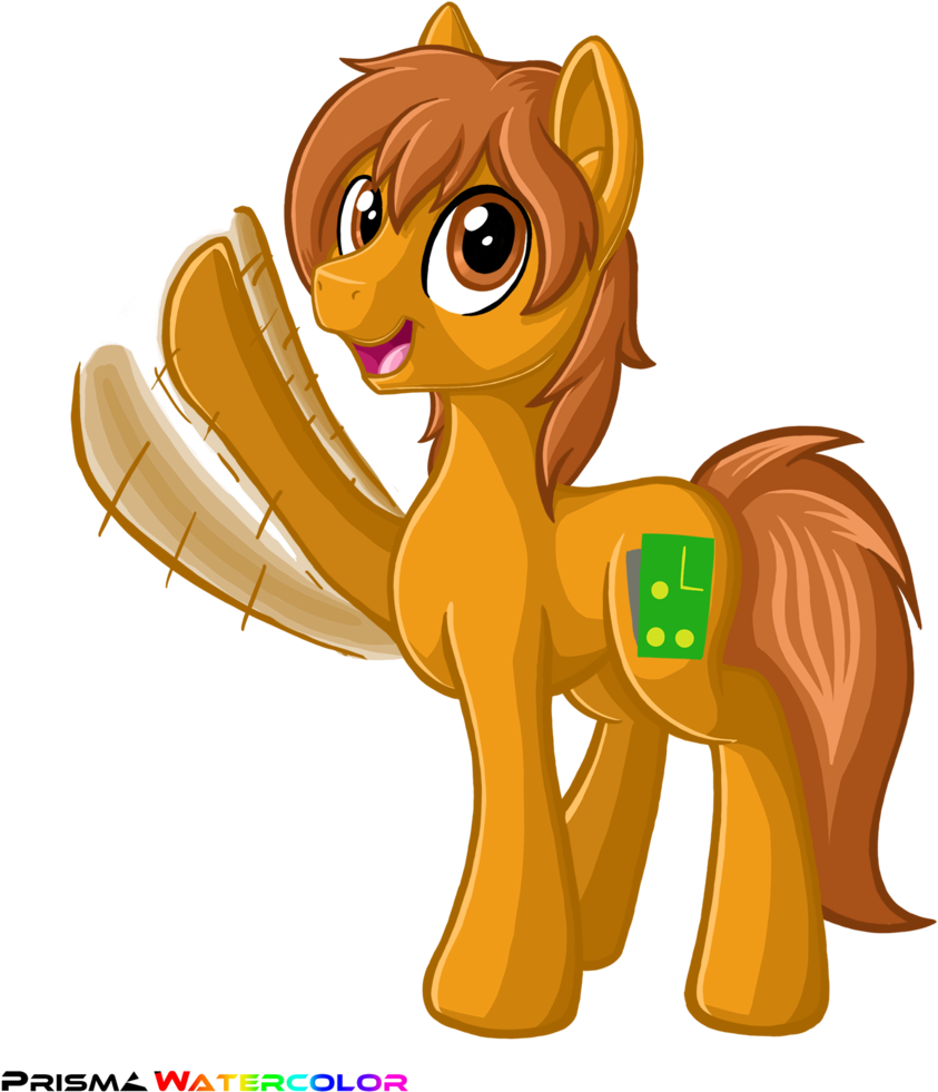 Prismawatercolor, Earth Pony, Happy, Looking At You, - Comics (920x1024), Png Download