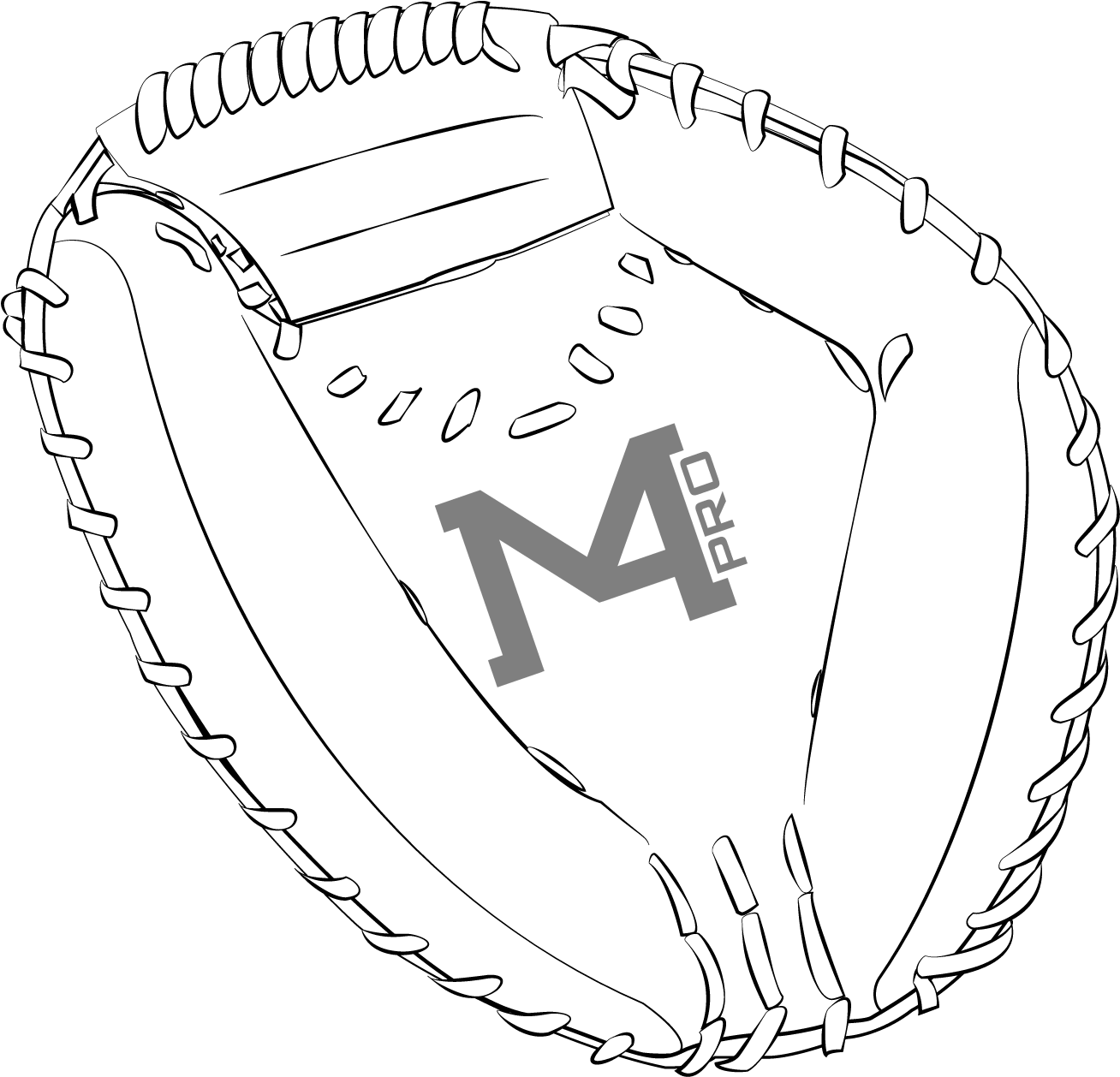 Catcher's Glove, Baseball - Circle (1574x1308), Png Download