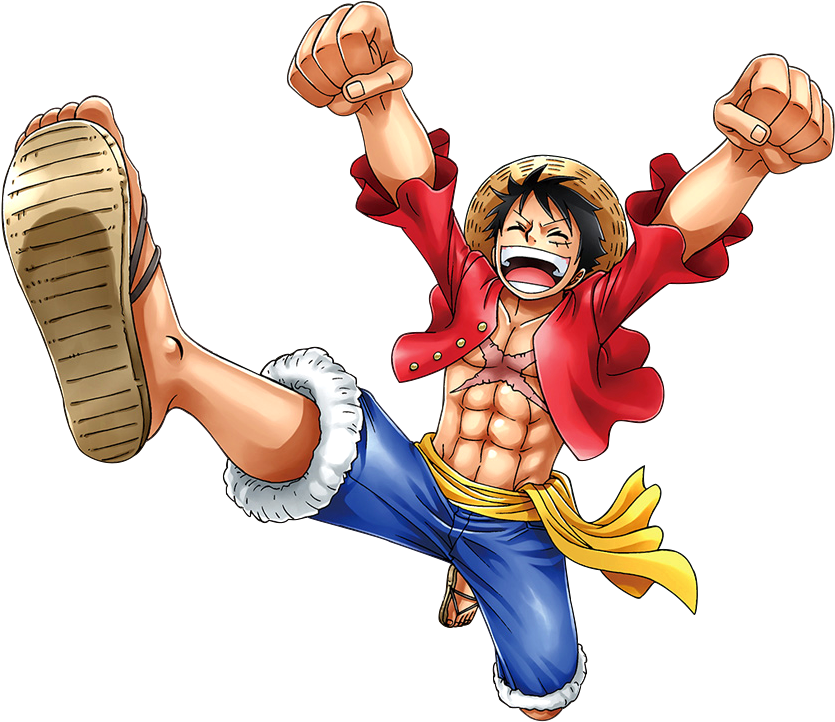 View Fullsize Monkey D - Cartoon (840x730), Png Download
