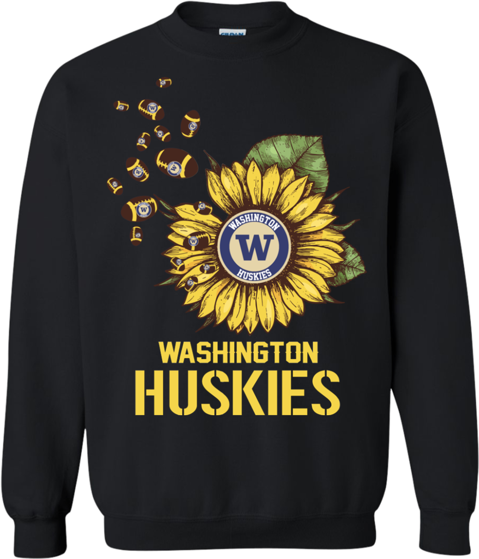 Washington Huskies Football Sunflower Shirts $29 - Shirts Dog Mom (1155x1155), Png Download