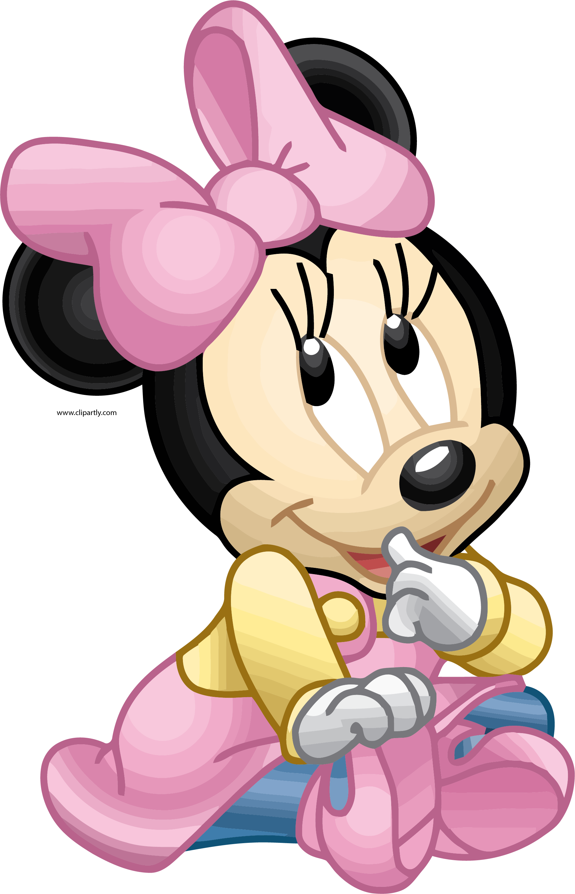 Minnie Mouse Clipart Png - Minnie Baby Disney Png (1855x2884), Png Download