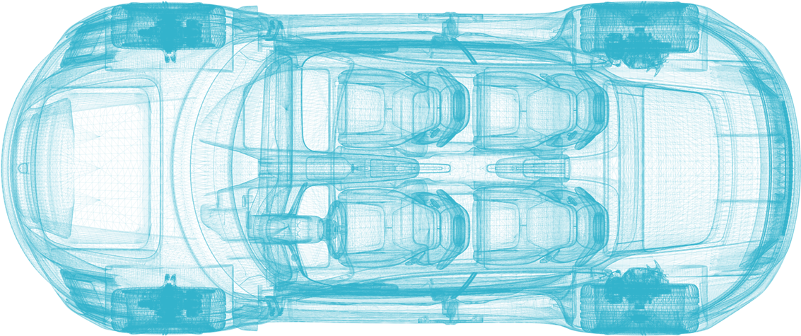 Car Clipart Outline - Porsche Mission E Motor (1600x500), Png Download