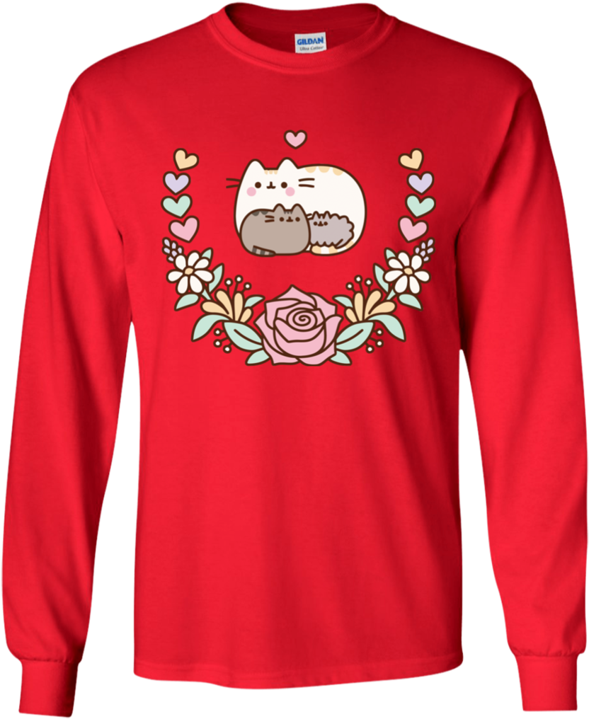 Mommy Pusheen Cat T-shirt Mother's Day Holidays - Like Your Balls Christmas Sweater (1024x1024), Png Download