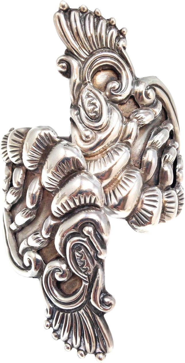 Stunning Vintage Mexico Mexican 940 Sterling Silver - Locket (1261x1261), Png Download