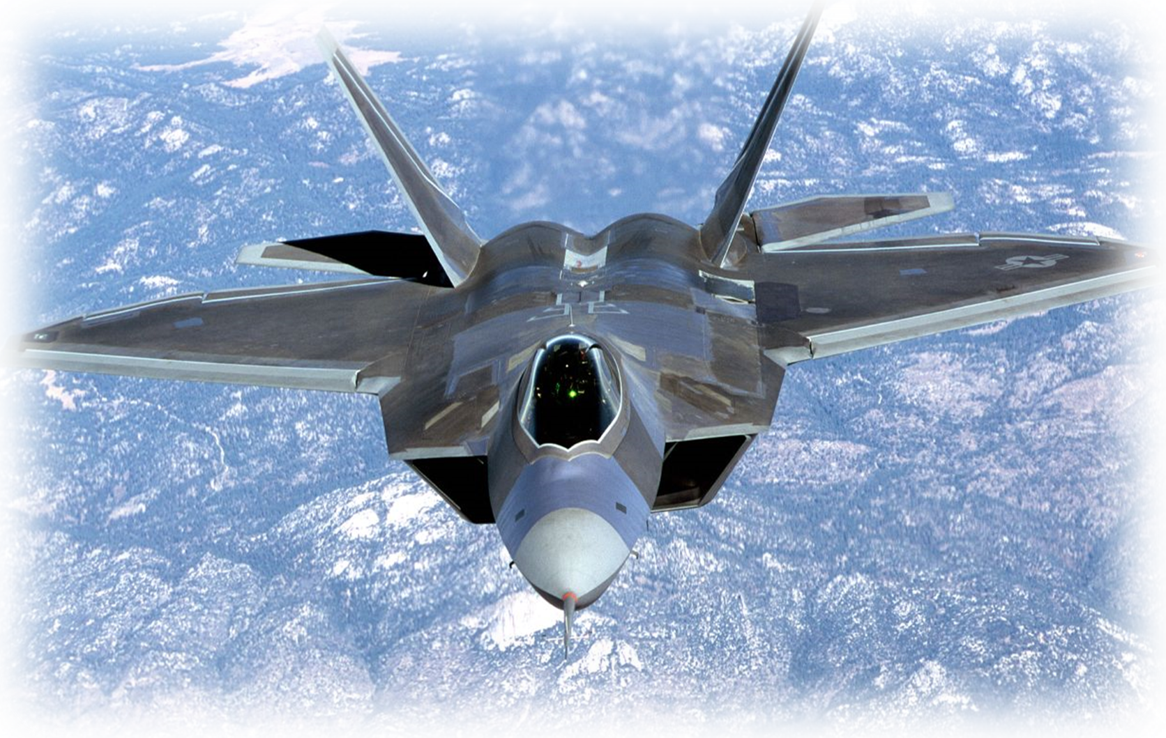 F - F 22 Raptor (1672x1059), Png Download