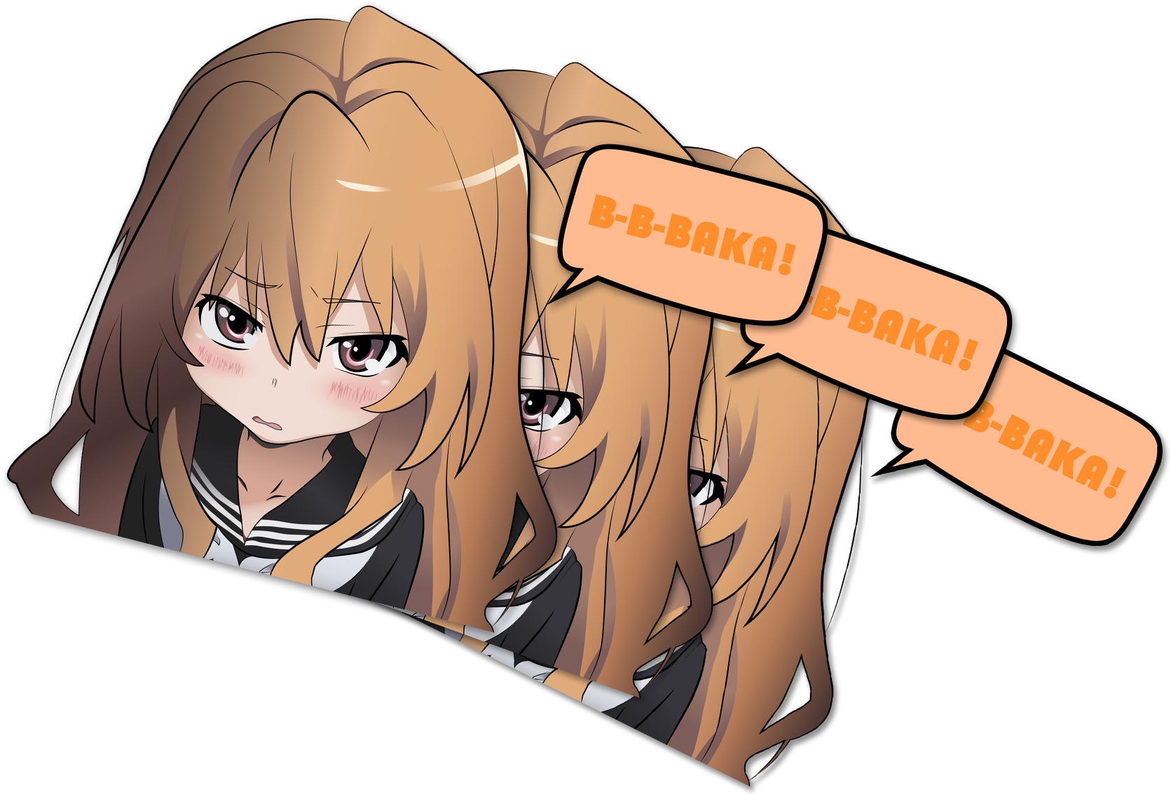Image Of Taiga Die Cut - Cartoon (1800x1440), Png Download