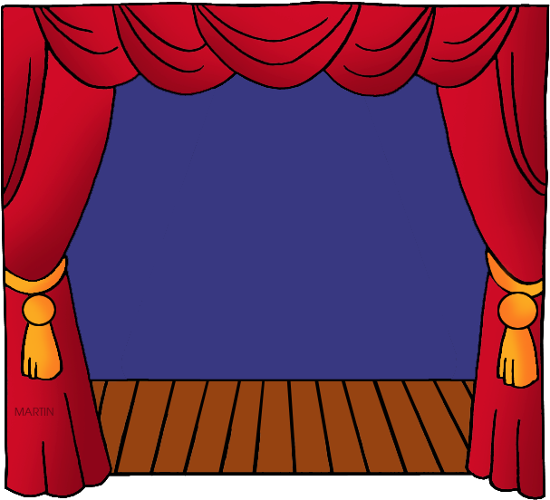 Stage - Theater Clipart (648x581), Png Download