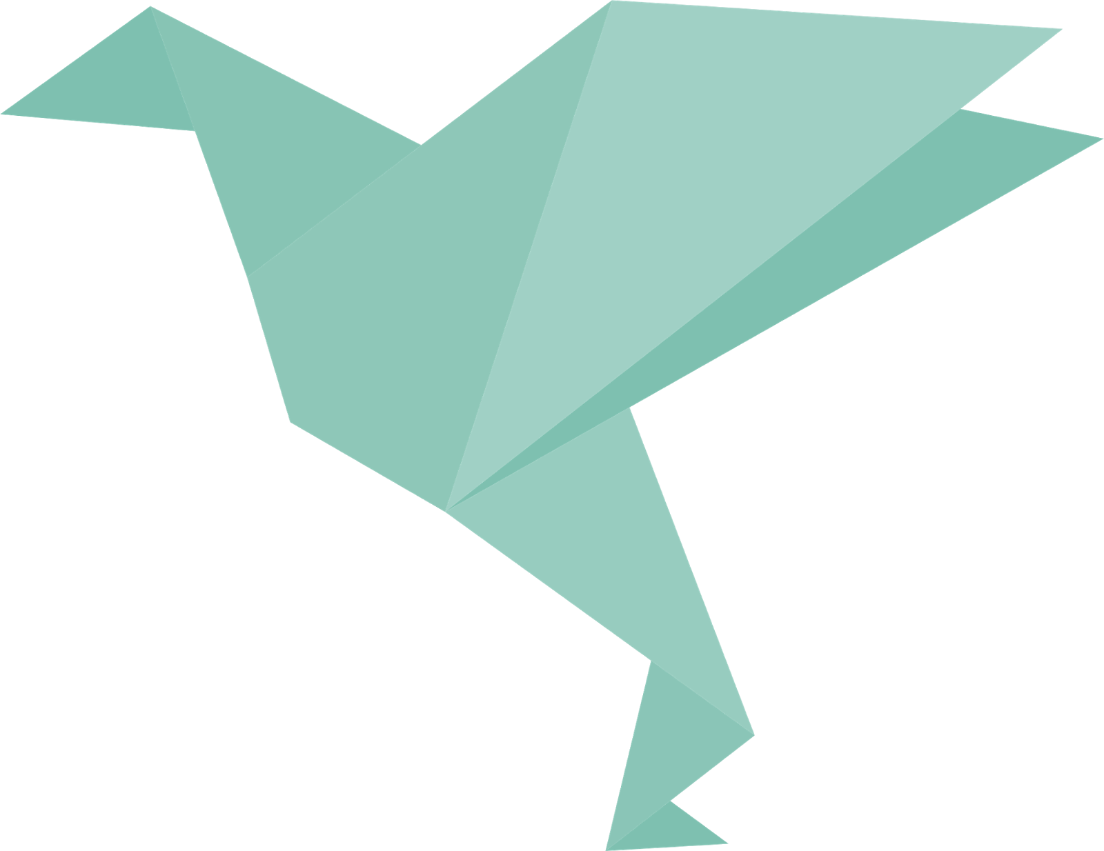 Photoshop Kücük Bir Yardim - Crane Origami Logo Vector (1600x1234), Png Download