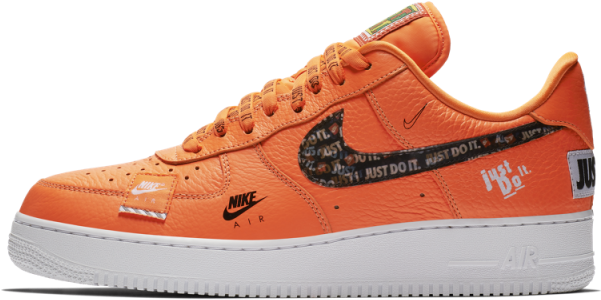 Air Force 1 Just Do It Orange (600x600), Png Download