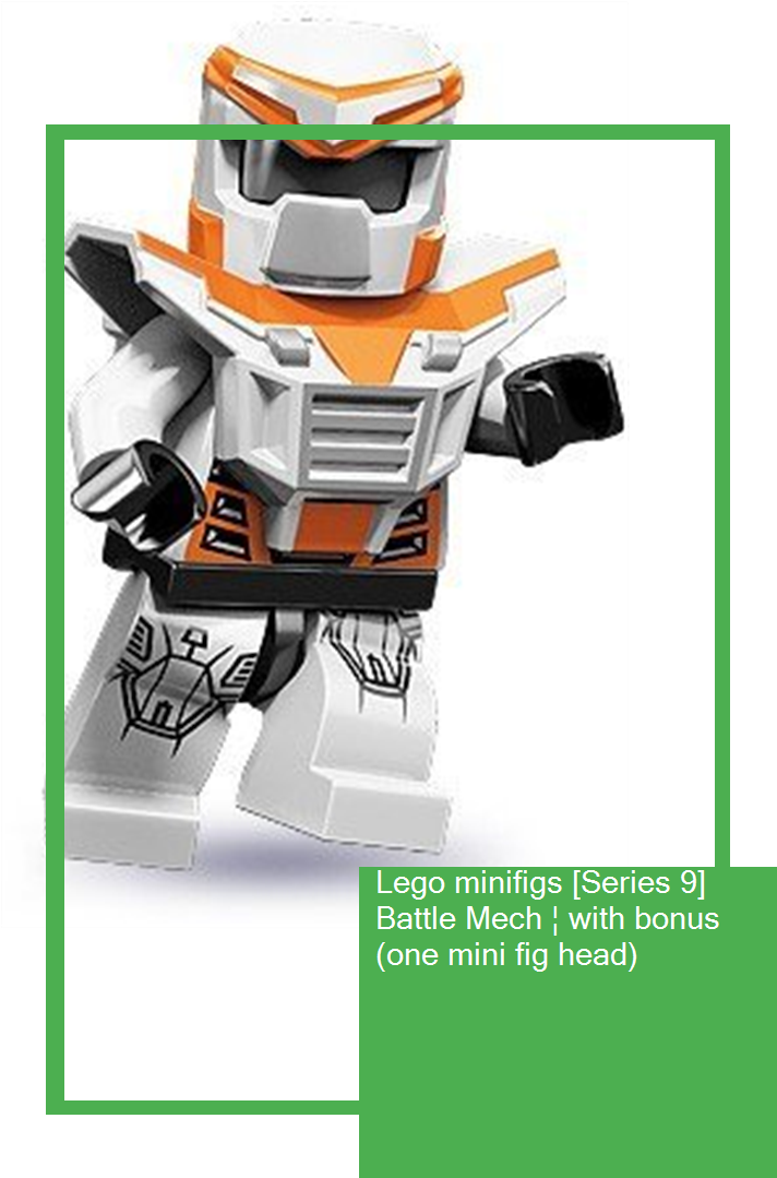 Lego Minifigs [series 9] Battle Mech ¦ With Bonus - Lego Minifigure Series Robot (735x1100), Png Download