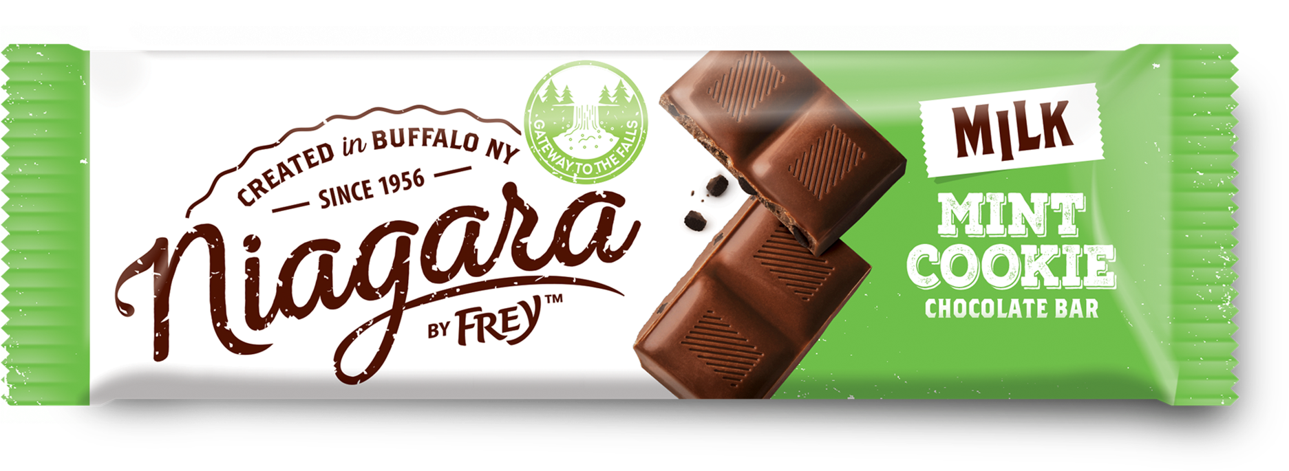 Milk Chocolate Mint Cookie Bars - Chocolate (2048x748), Png Download