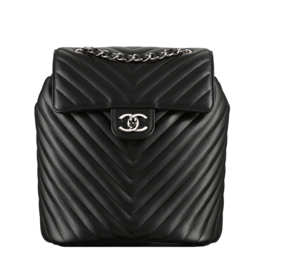 Chanel Calfskin And Leather Backpack - Garment Bag (564x720), Png Download