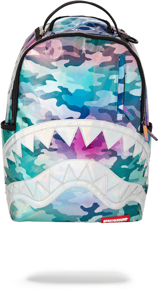 Sprayground- Hologram Shark Backpack - Adidas (900x1148), Png Download