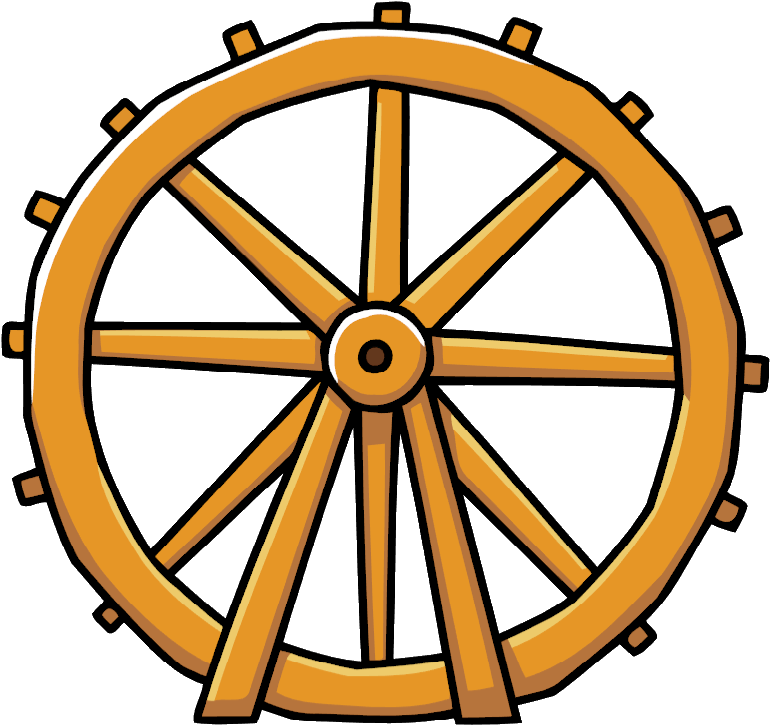 Wheel Rim Clipart Water Wheel - Water Wheel Transparent (793x735), Png Download