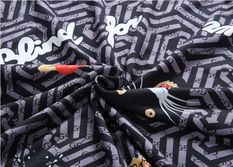 Gucci 08101523 Men's Gucci Maze Tee Tops Short Comfortable - Poster (750x750), Png Download