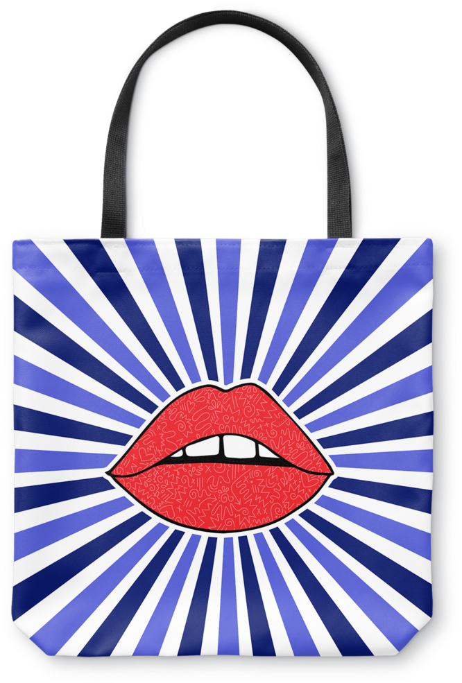 Starburst Lips Tote Bag - Happy Day Poster (742x1024), Png Download