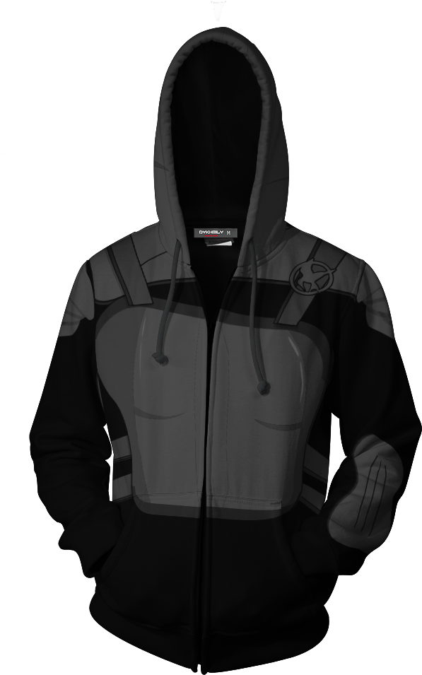 Katniss Everdeen The Hunger Games Black Suit Zip Up - Train Your Dragon Hiccup Hoodie (1024x1024), Png Download