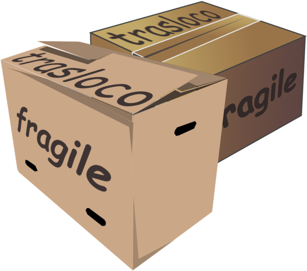 File - Trasloco - Box (668x600), Png Download