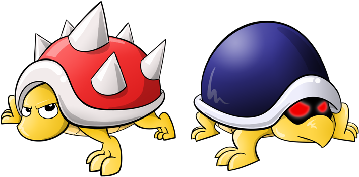 Spiny And Buzzy Beetle (778x550), Png Download