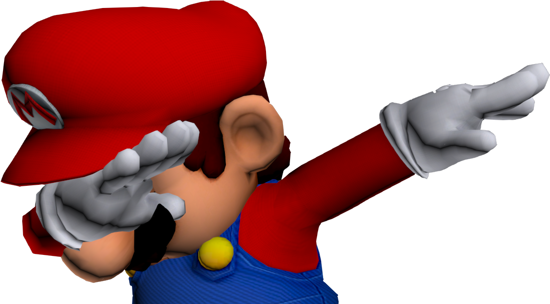 I Watched Shrek 78 Starshipmario - Dabbing Mario Png (1110x606), Png Download