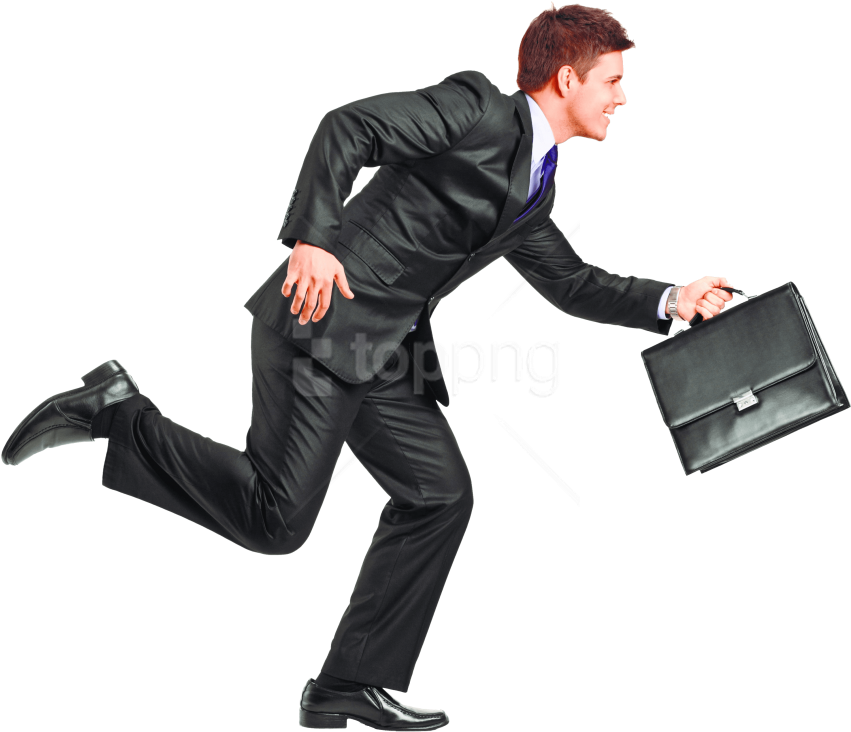 Free Png Download Running Man Png Images Background - Running Businessman Png (850x738), Png Download