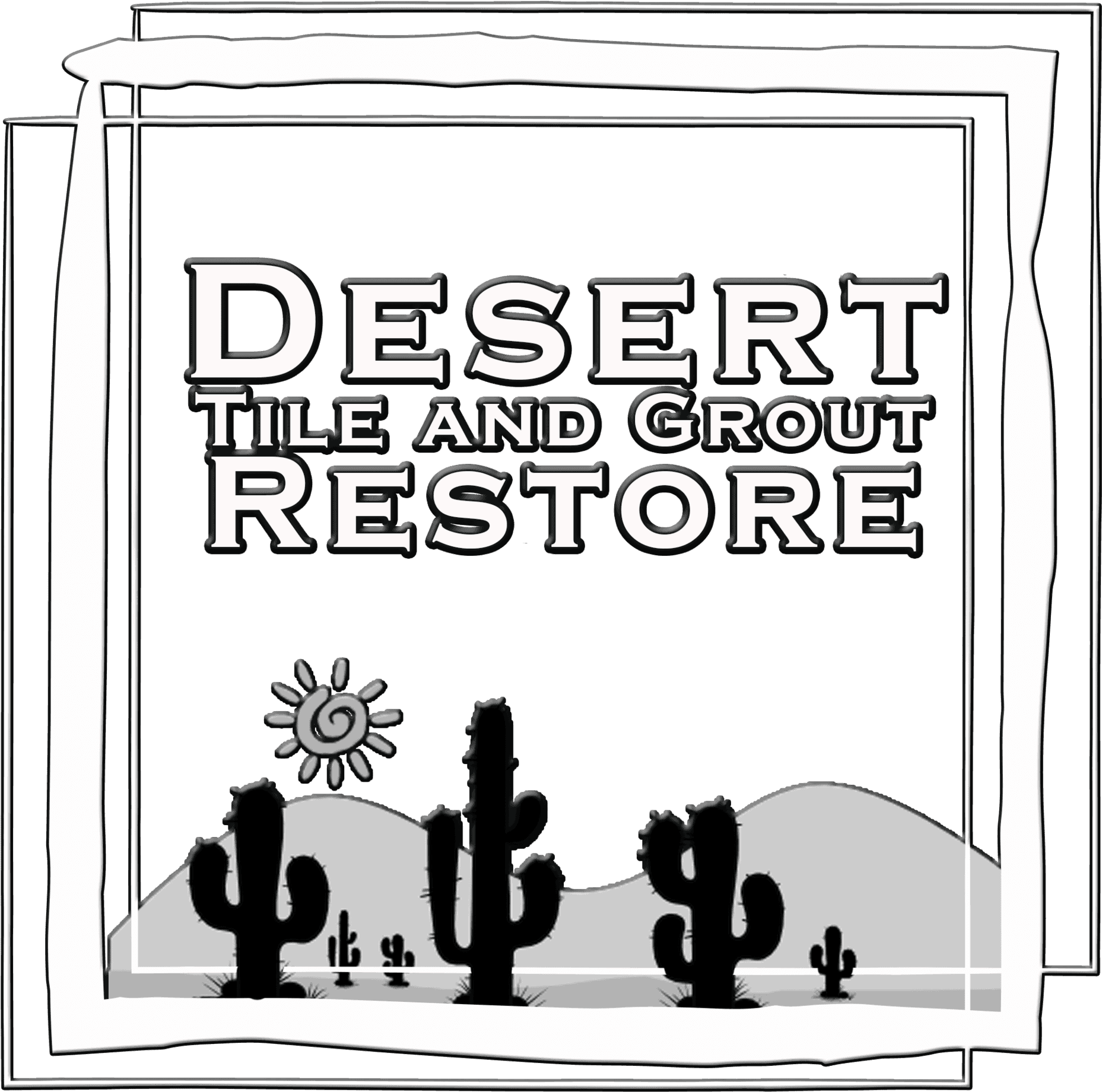 Desert Landscape Silhouette Clipart (1920x1920), Png Download
