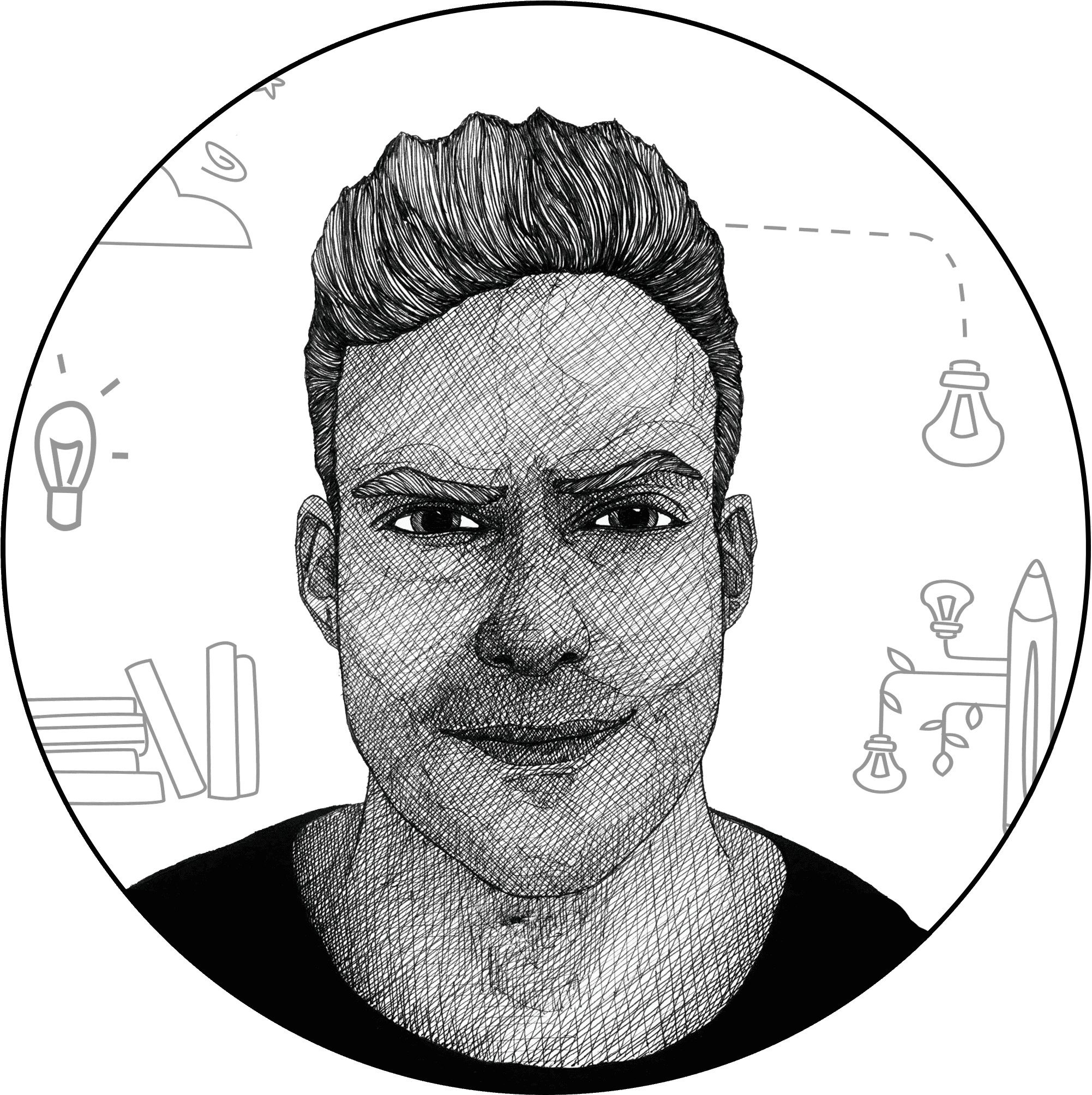 Andrian Photo - Sketch (2236x2196), Png Download