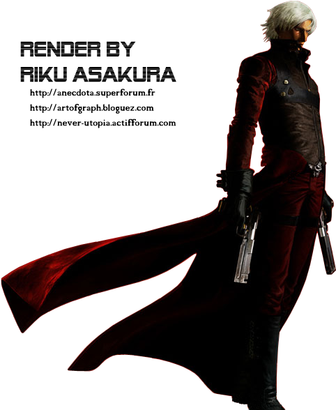 Render Devil May Cry - Dmc 2 Dante Design (558x599), Png Download