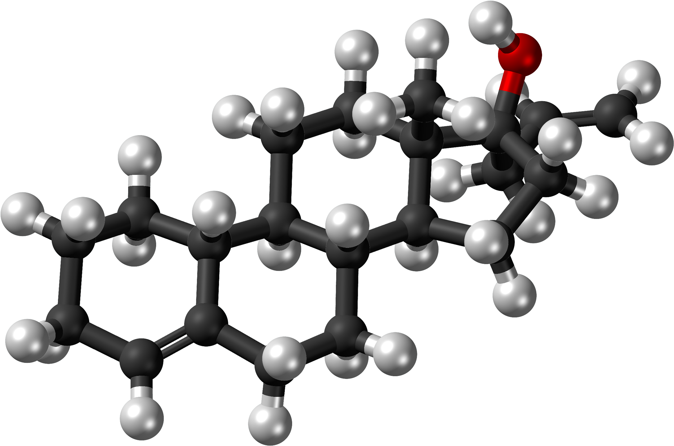 Allylestrenol Molecule Ball - Estradiol Png (2560x1789), Png Download