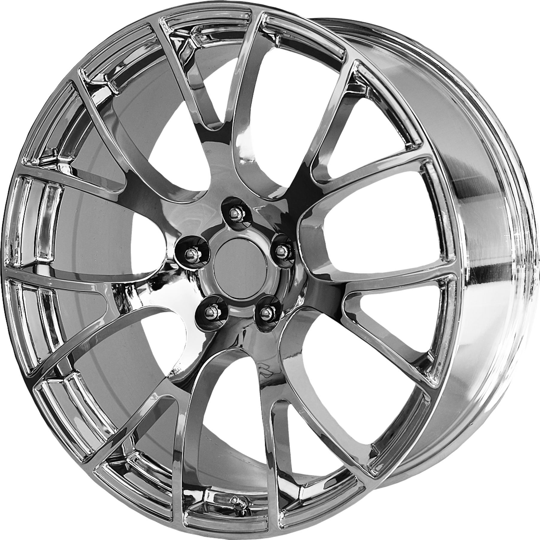Details About Dodge Challenger Srt Hellcat Style Wheel - Hubcap (2000x2000), Png Download