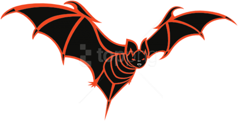 Free Png Download Black And Orange Bat Png Images Background - Trick Or Treat Bats (850x451), Png Download
