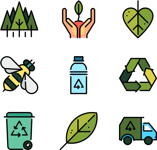 Ecology 50 Icons (600x564), Png Download