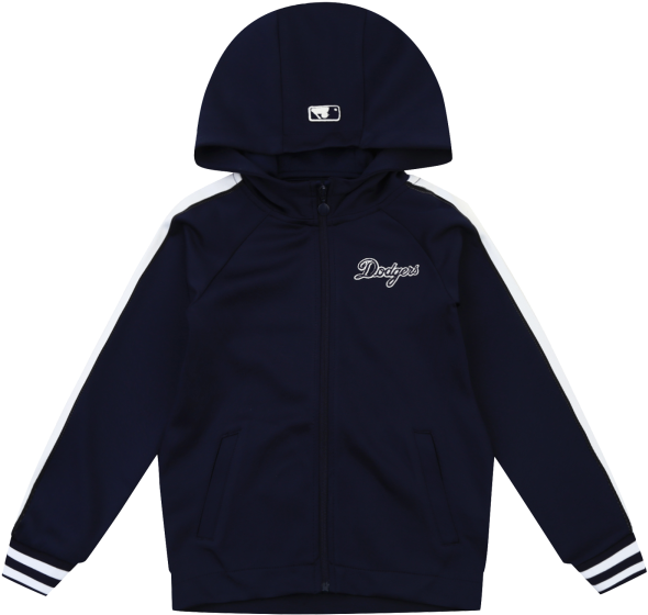 La Dodgers Girl's Big Logo Long Training Zip-up Hoodie - Hilfiger Sweatjacke Mädchen (750x750), Png Download