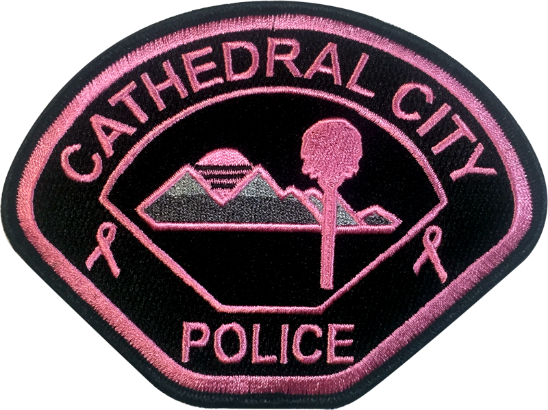 Cathedral City Police Department Pink Patch - Los Angeles School Police Department (800x599), Png Download