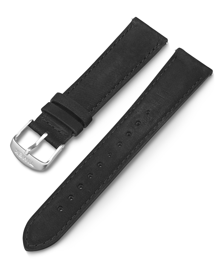 20mm Quick Release Leather Strap Black Large - Expedition Strap (750x900), Png Download