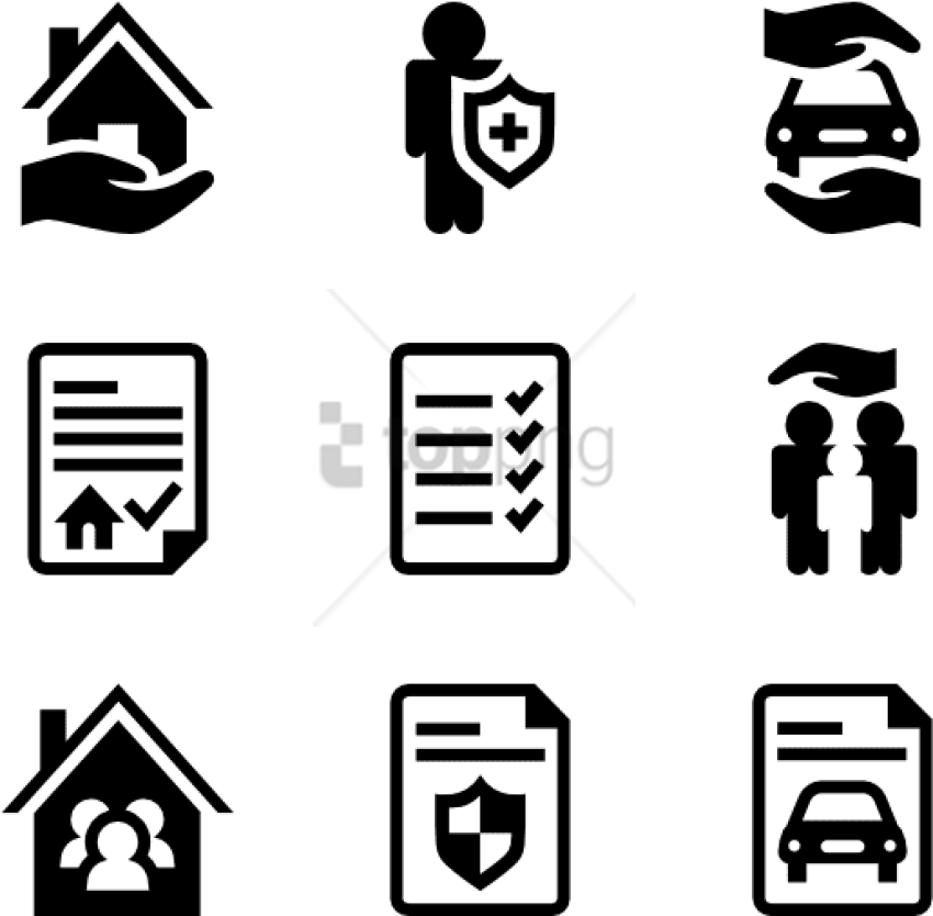 Free Png Insurance 36 Icons - Vector Seguro De Vida (850x834), Png Download